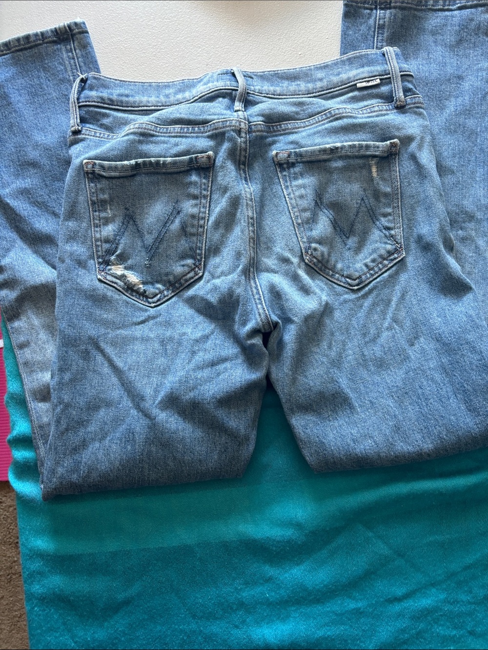 MOTHER Light Blue Denim Jeans - Picture 4 of 4
